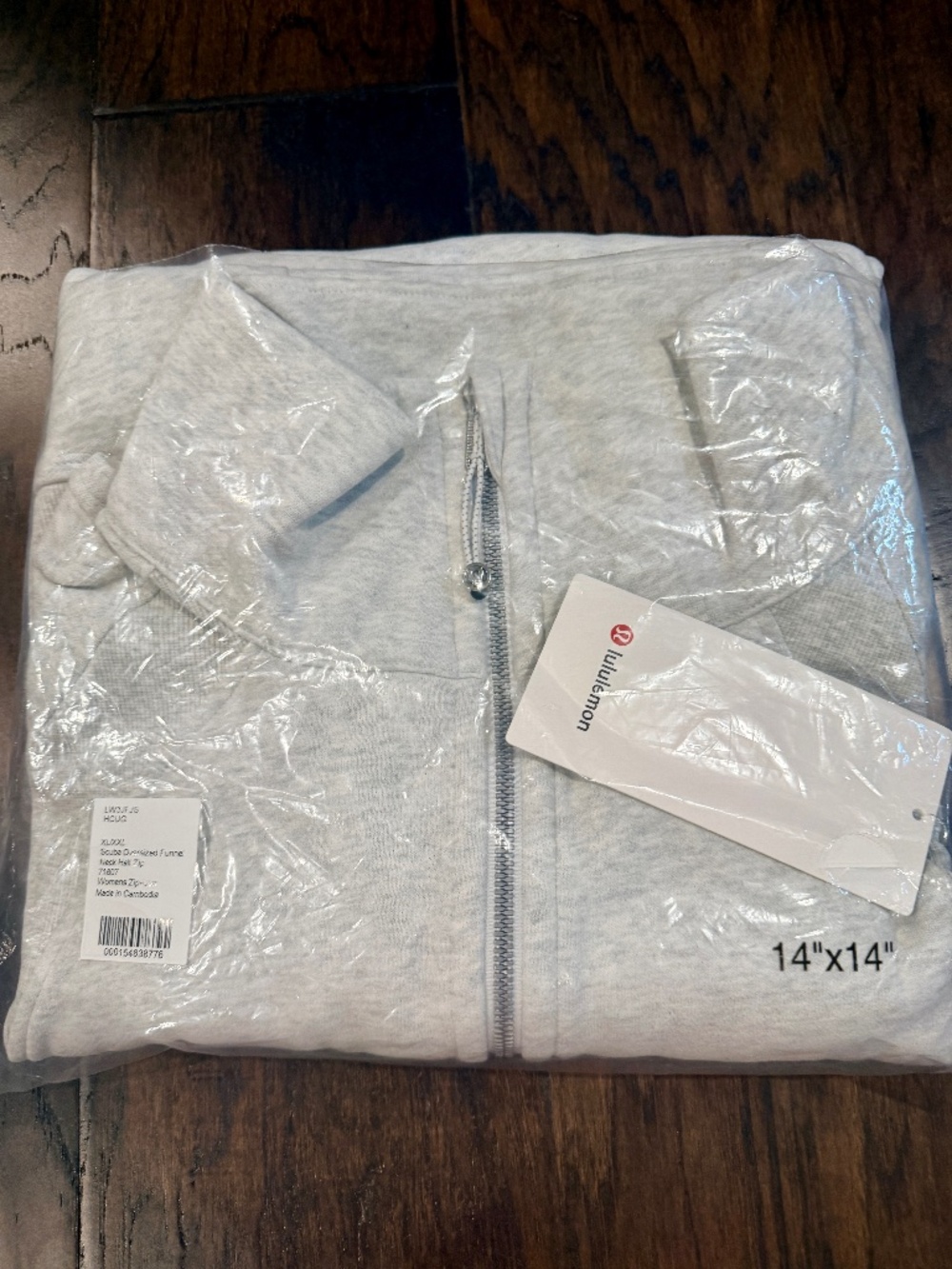 New Lululemon xl/xxl Scuba Oversized Funnel Neck Half Zip long